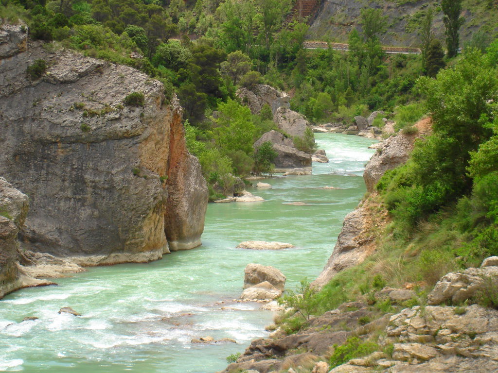 El río Gállego a su paso por los Mallos, por SerViajera