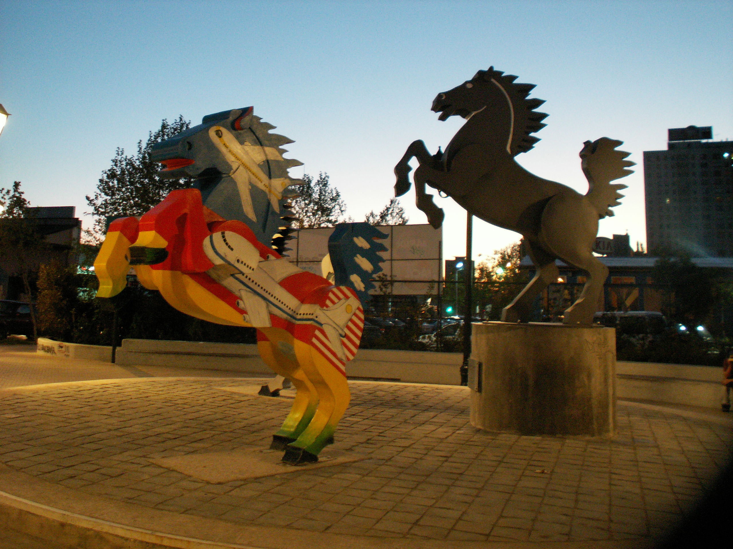 Caballo negro de Stuttgart, por Marine Castell
