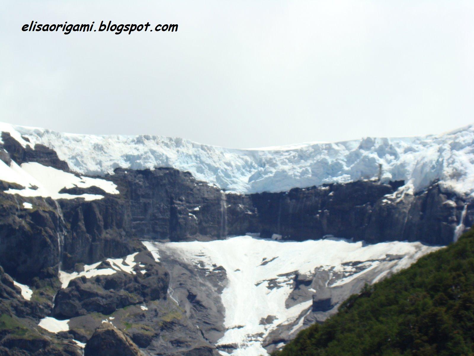 Glaciar Negro y Cerro Tronador, por Elisa