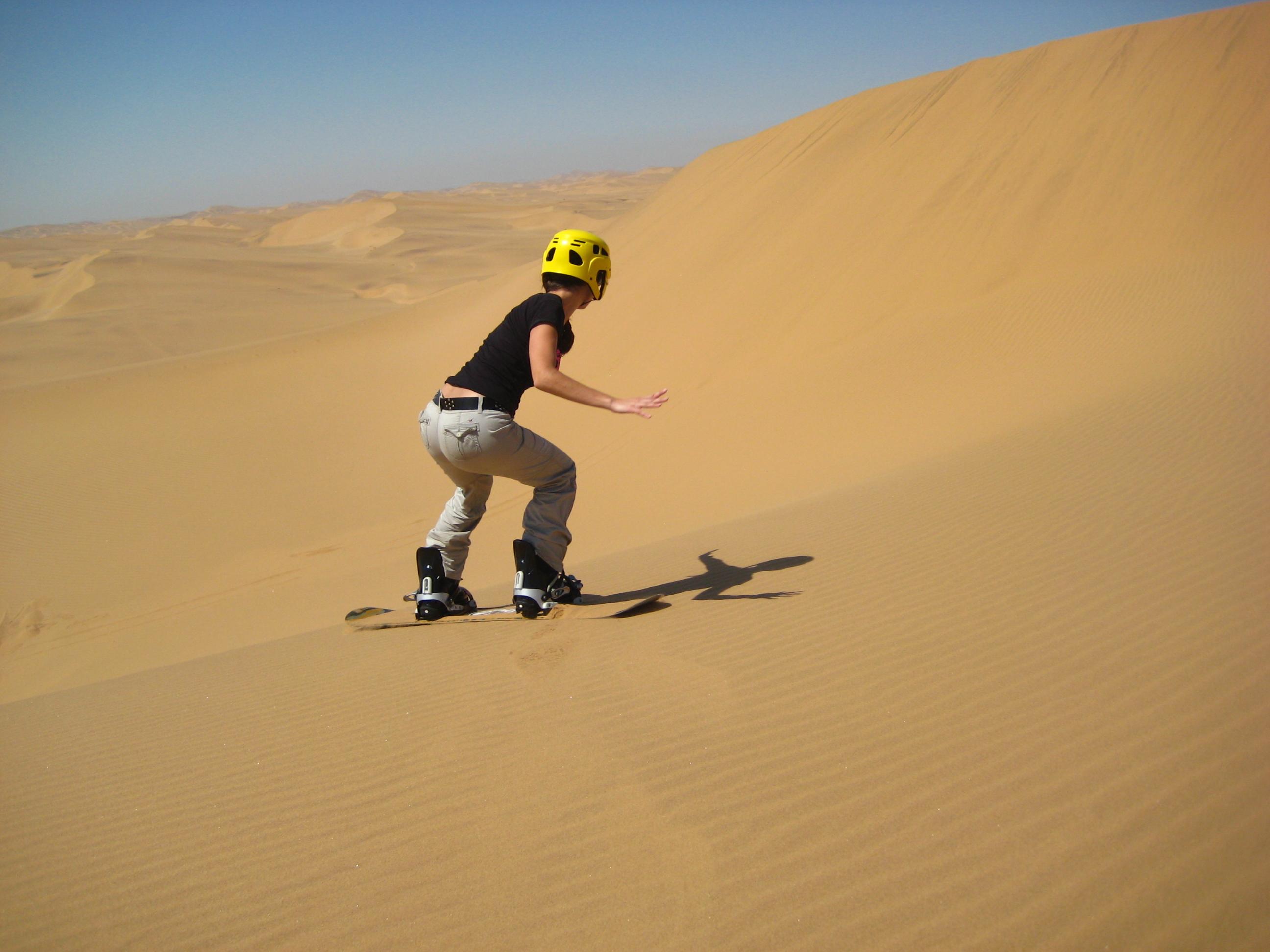 Sandboarding en Swakopmund, por Zai Aragon