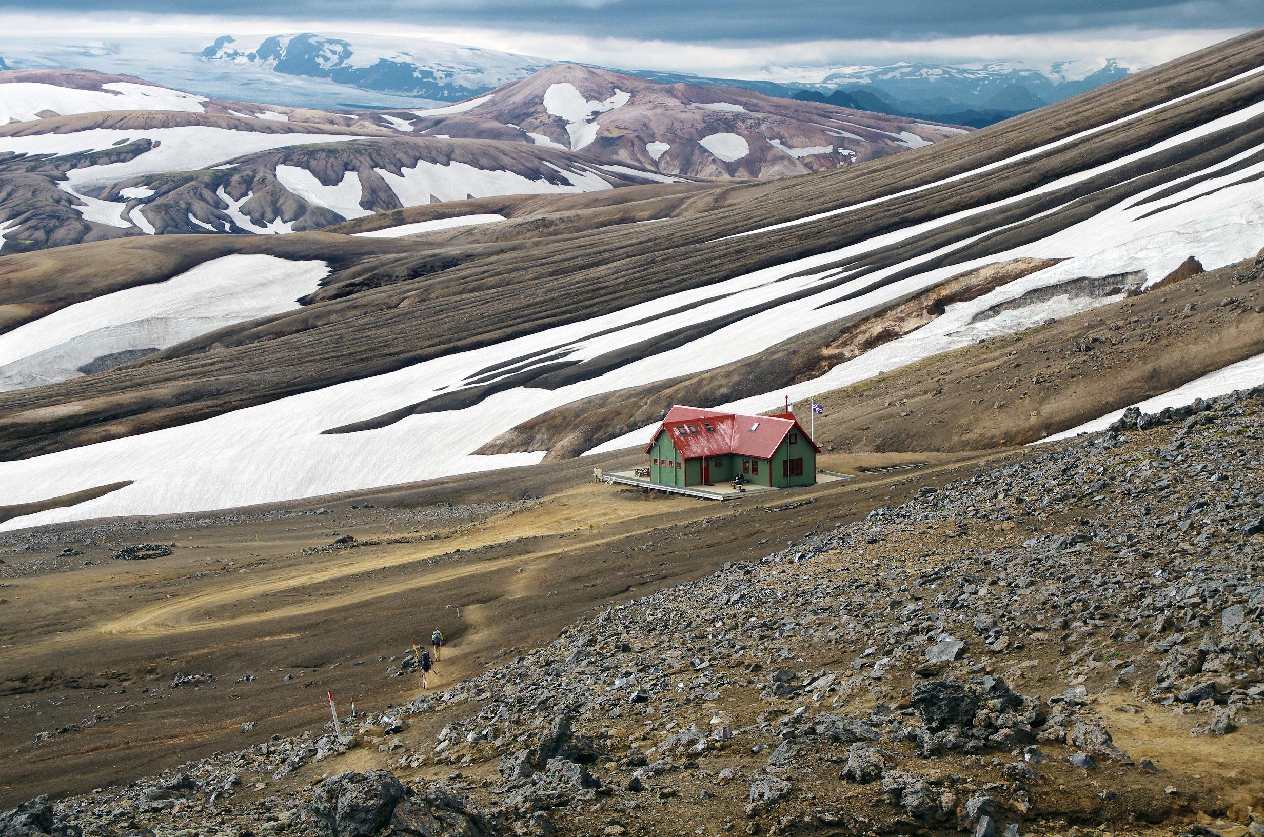 Hrafntinnusker Hut, por Grégoire Sieuw