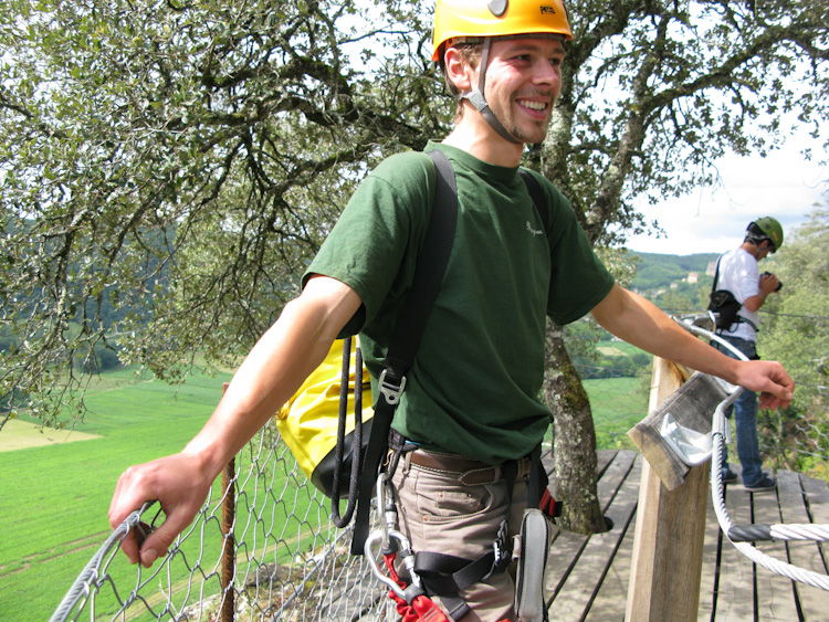 Via ferrata de los jardines de Marqueyssac, por François-Xavier Gutton