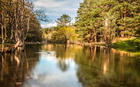 Artiñuelo stream. Rascafria, Madrid province, Spain Stock Photo - Alamy