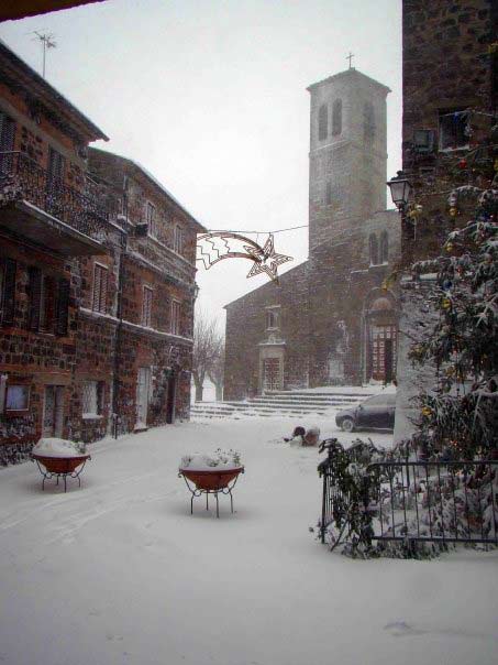 Primera Nevada en Radicofani, por Marilo Marb