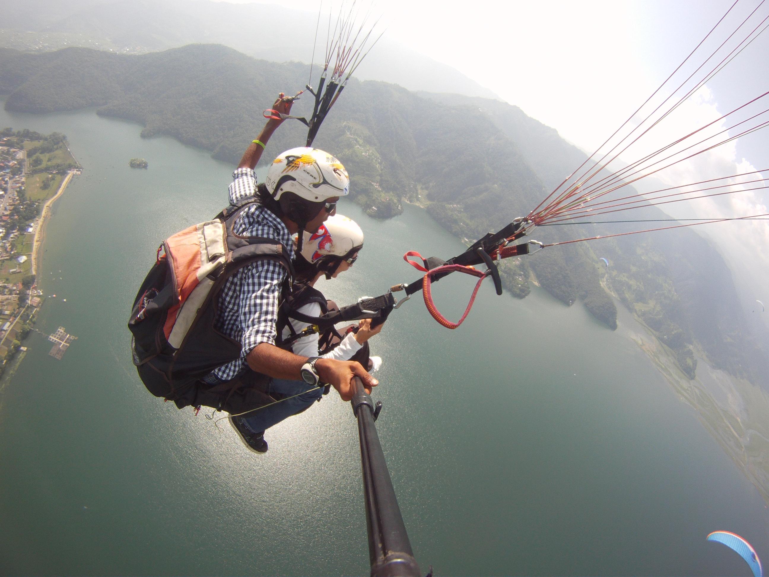 Blue sky paragliding, por Kris por el mundo