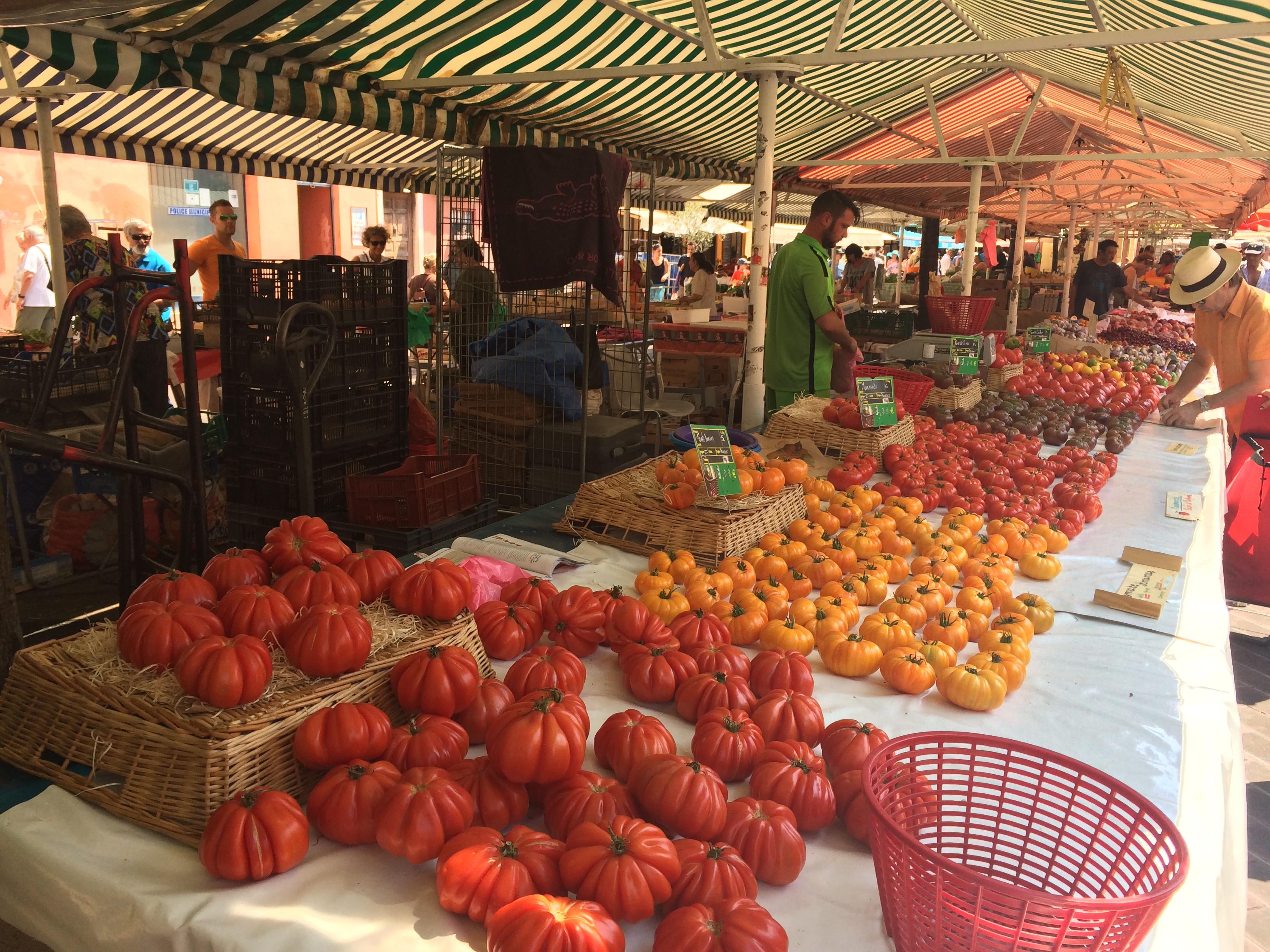 Marché du cours Saleya, por Coline