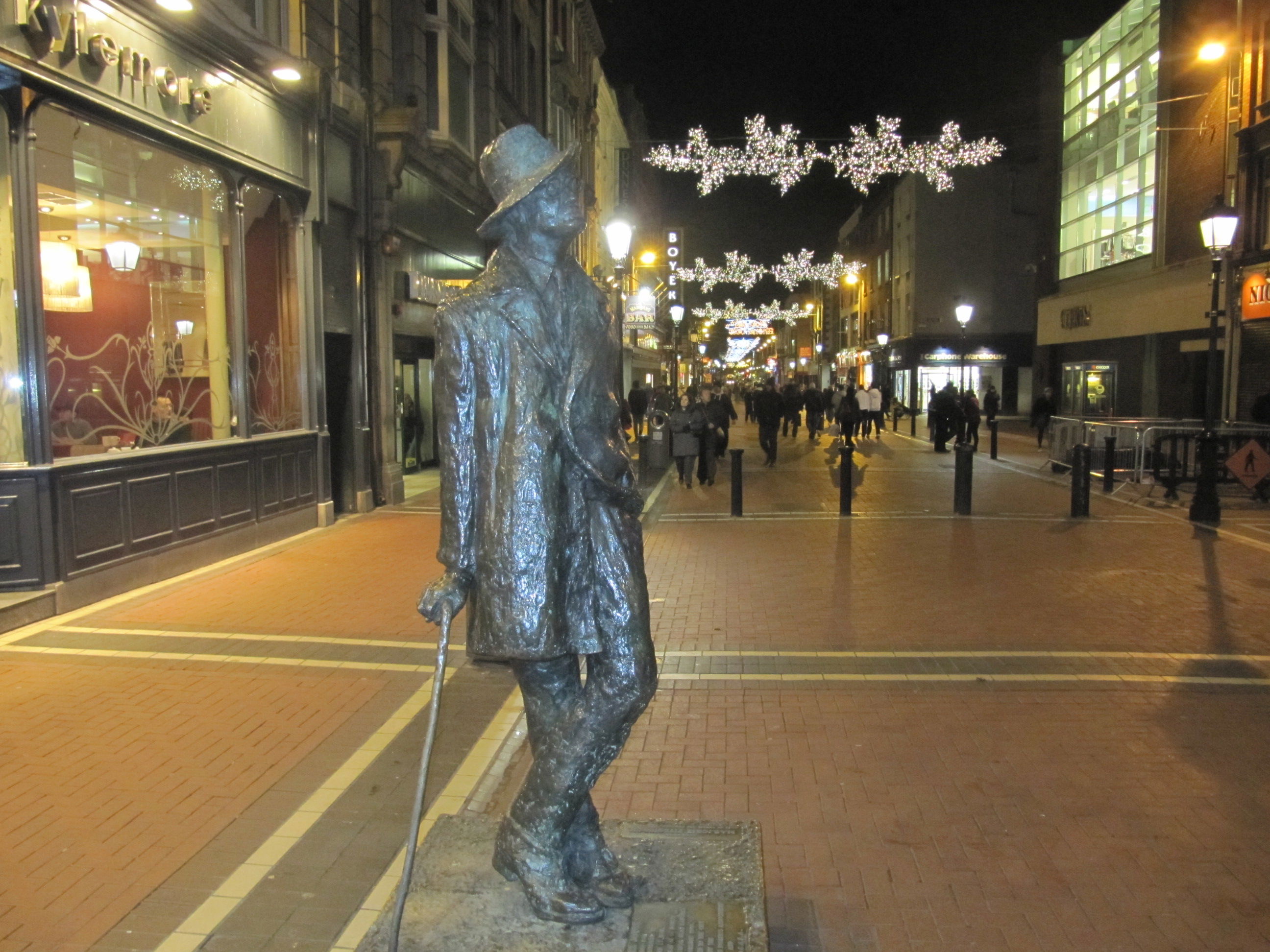 Estatua de James Joyce, por Héctor mibauldeblogs.com