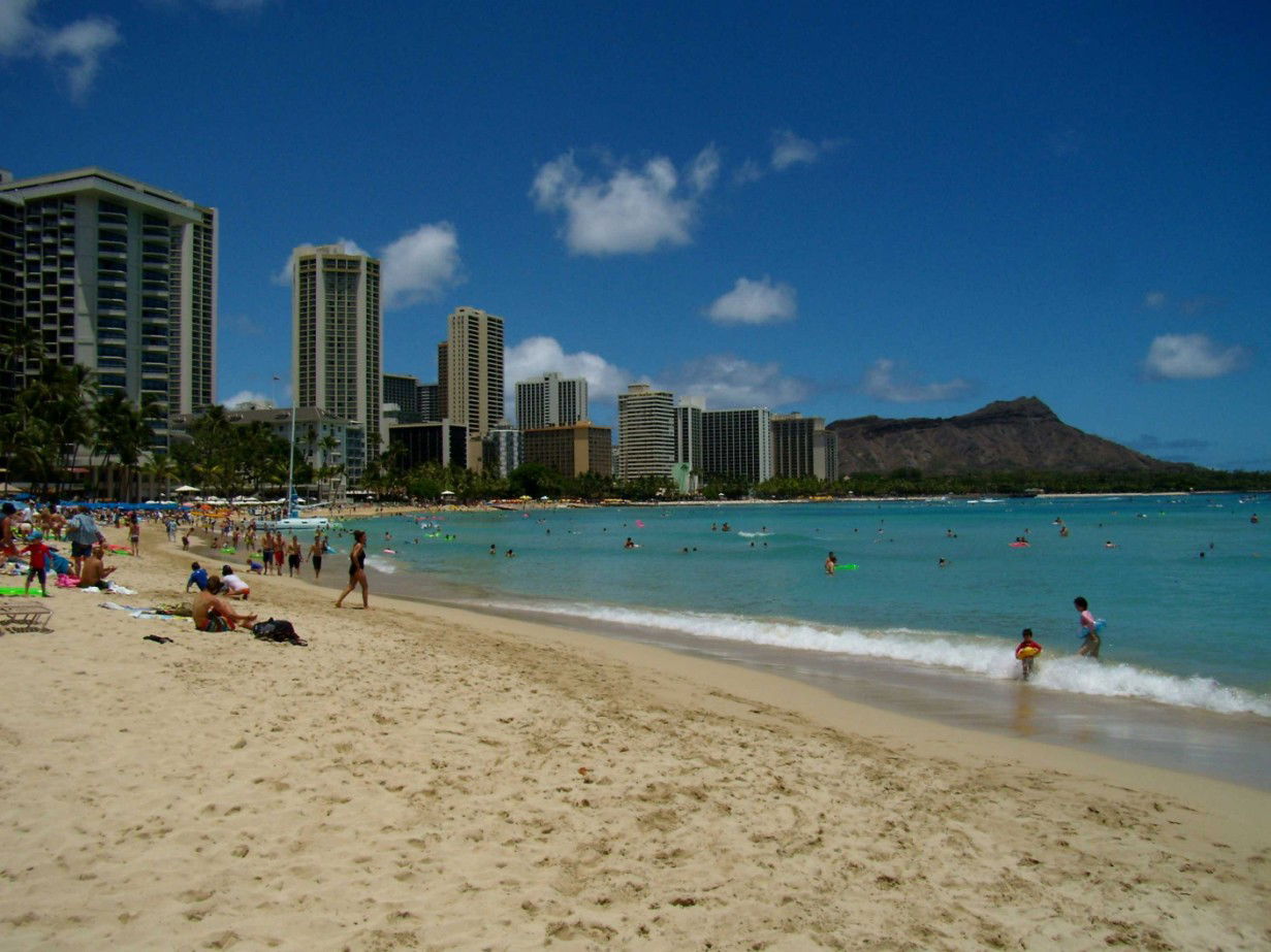 Waikiki Beach, por macgreg