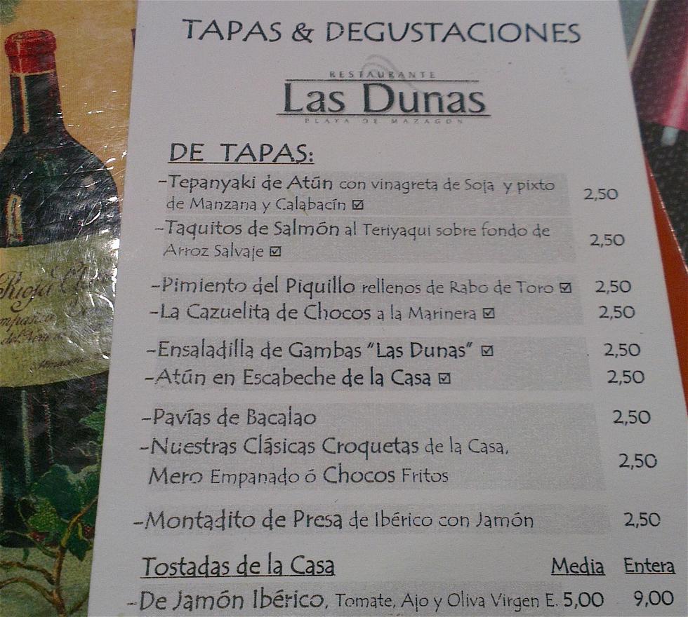 Diplomacia lema Mandíbula de la muerte Restaurante Las Dunas en Mazagon: 2 opiniones y 1 fotos