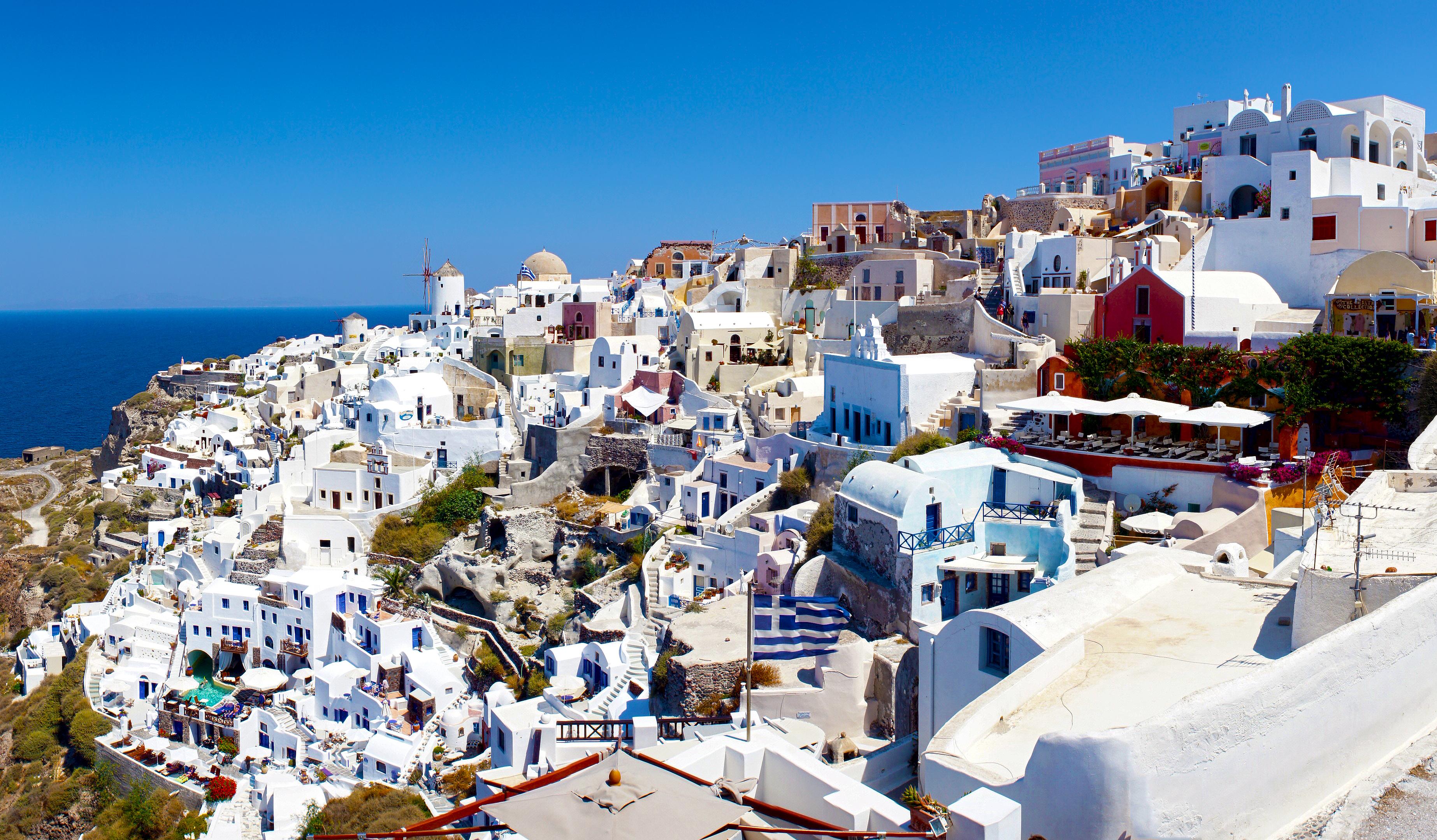 Llegada a Santorini en Ferry, por Cristóbal Sánchez
