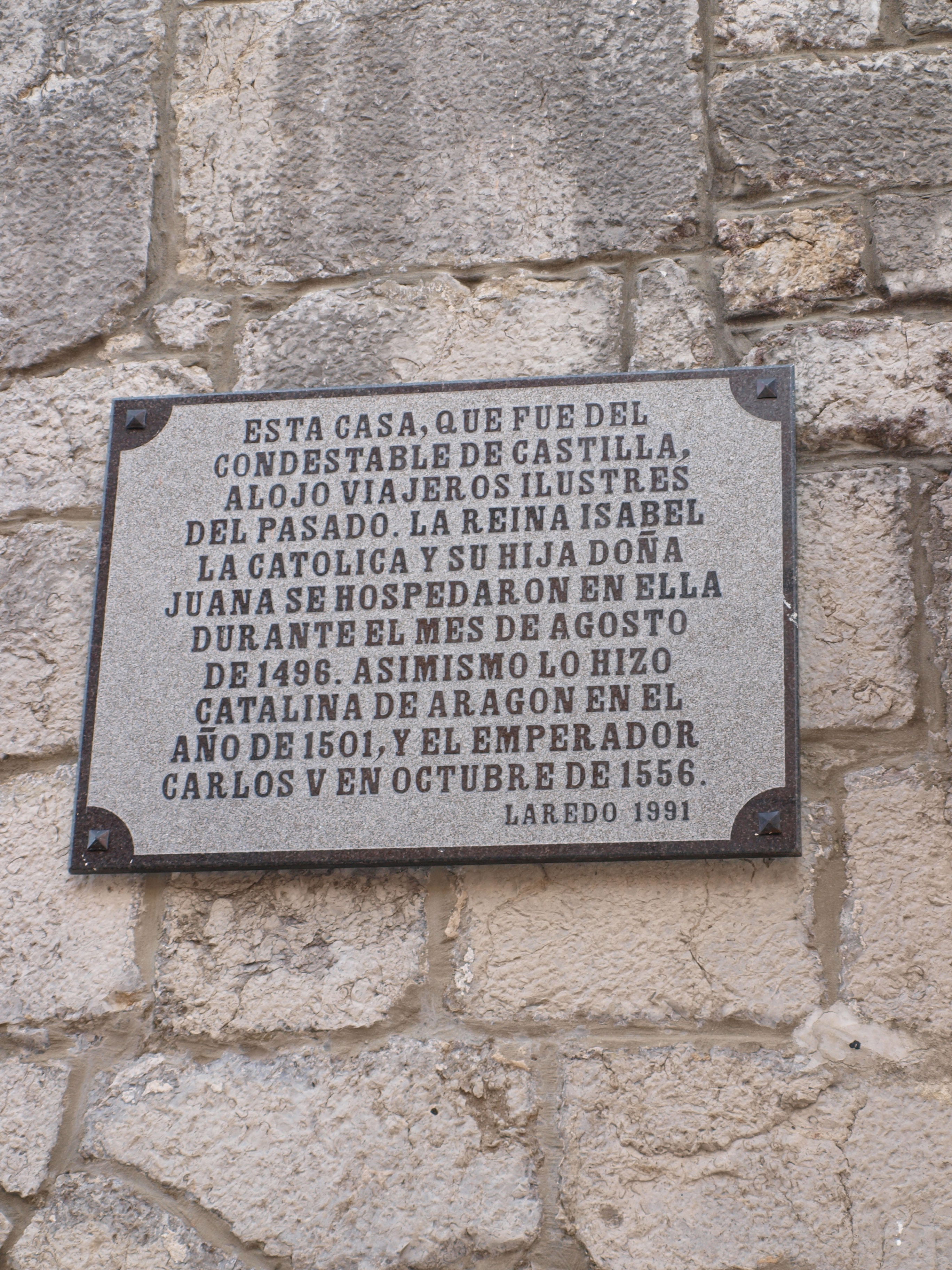 Casa en la que habitaron Isabel La Católica y Carlos V en el s. XV, por María 