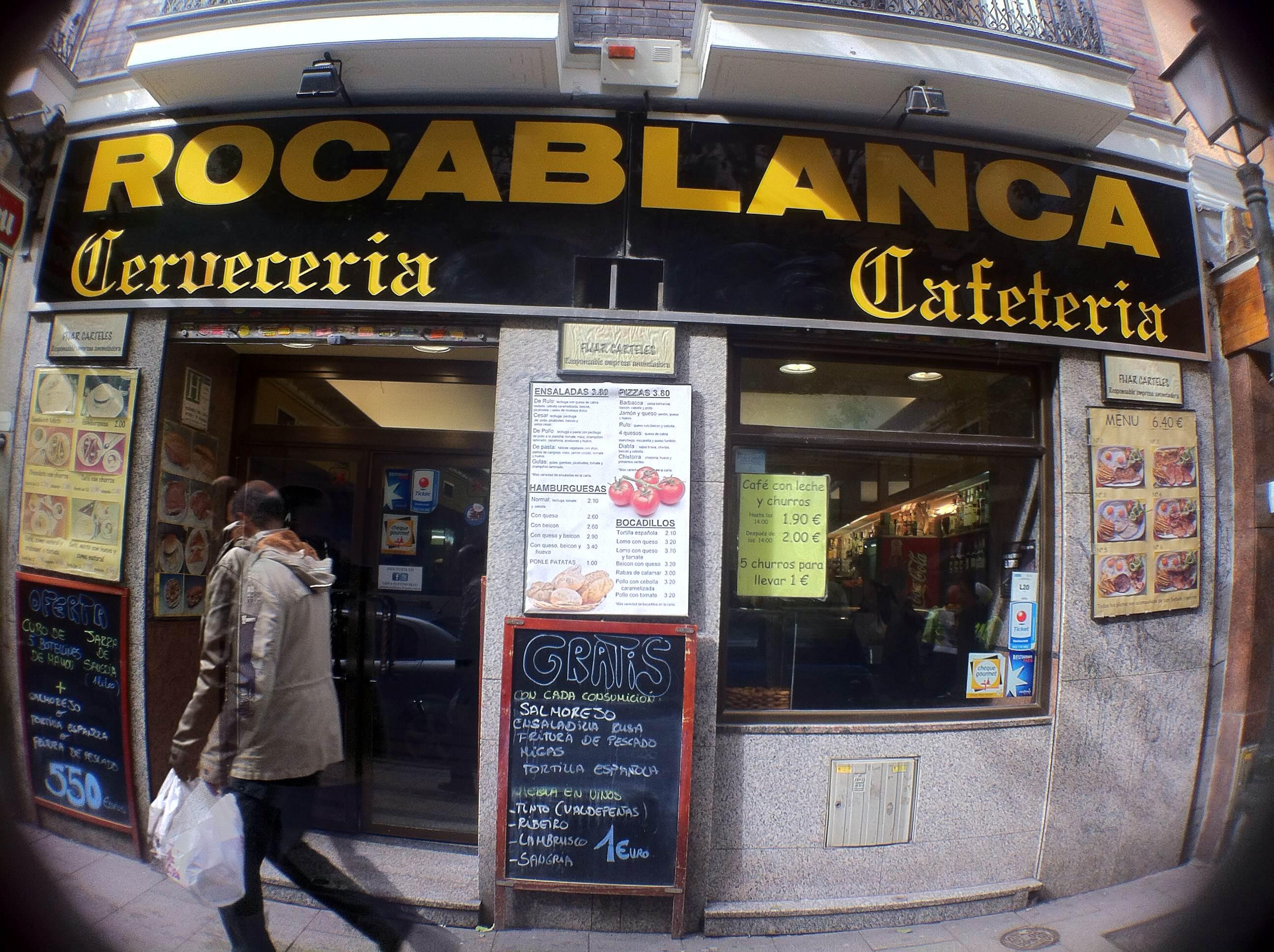 Cafetería Rocablanca, por Hostal Madrid La Plata