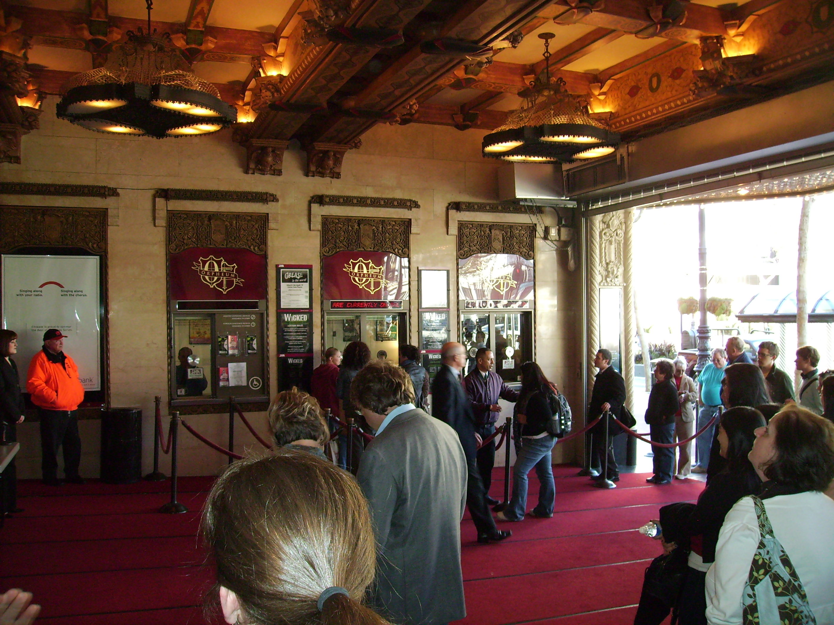 Shn orpheum outlet theatre tickets