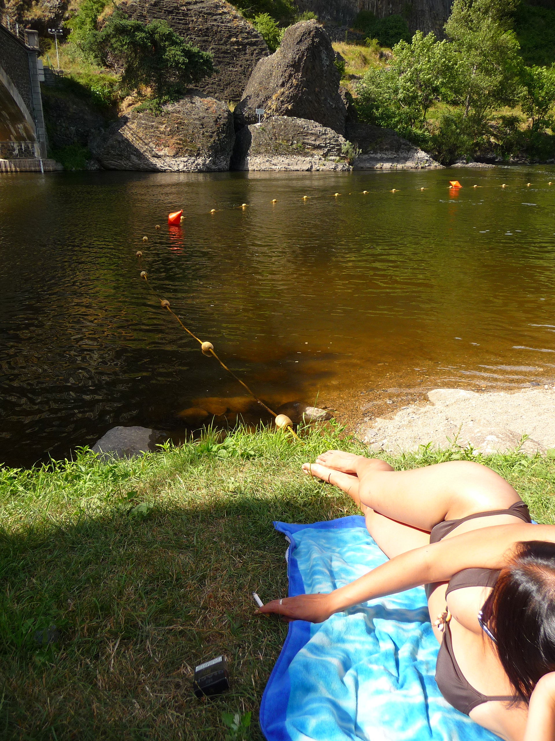 La Playa de los Prades en el ría Allier, por laurence lolop