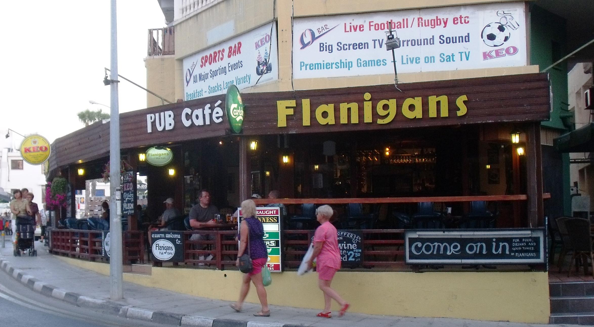 Flanigans Pub-Bar, por sala2500