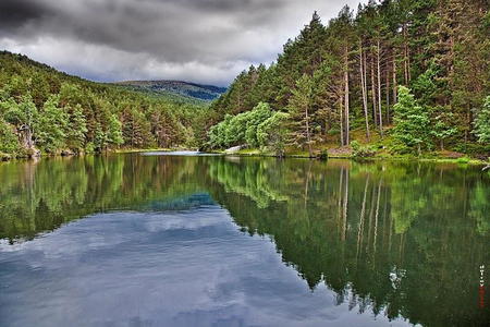 Artiñuelo stream. Rascafria, Madrid province, Spain Stock Photo - Alamy