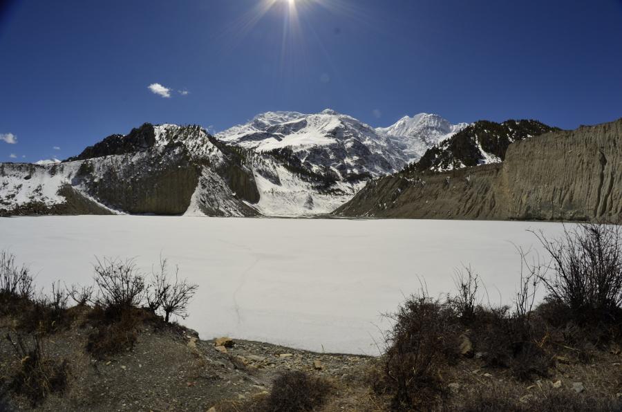 Lago Gangapurna, por Angelo Zinna