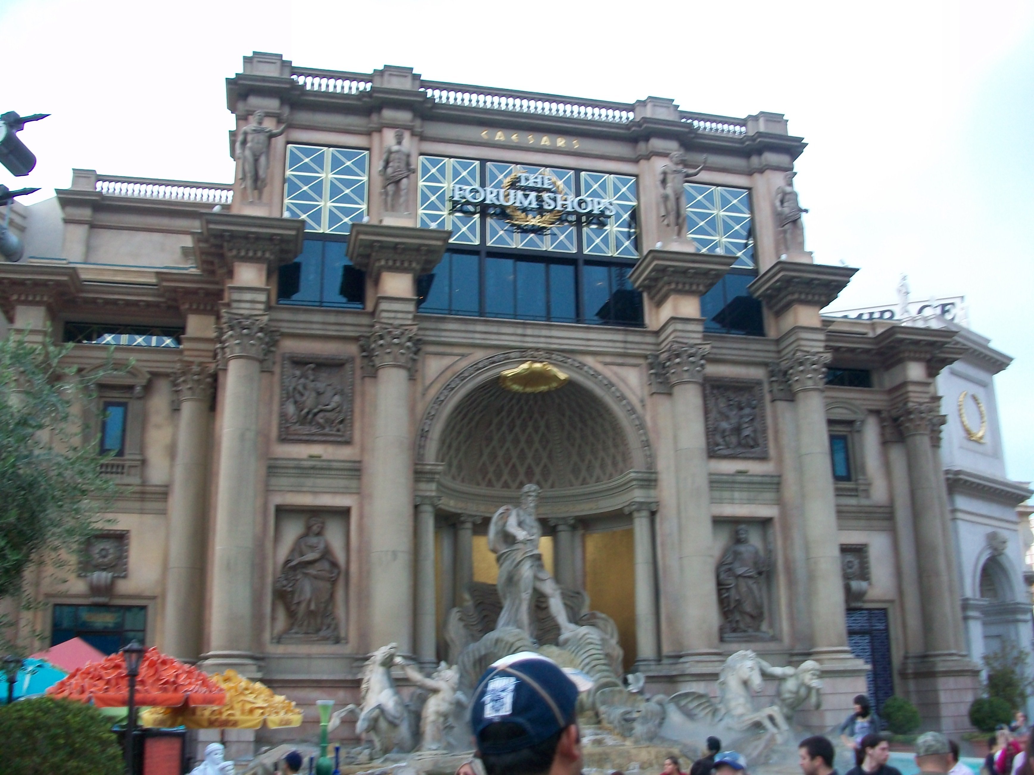 entrance to the forum shops at caesars palace las vegas boulevard
