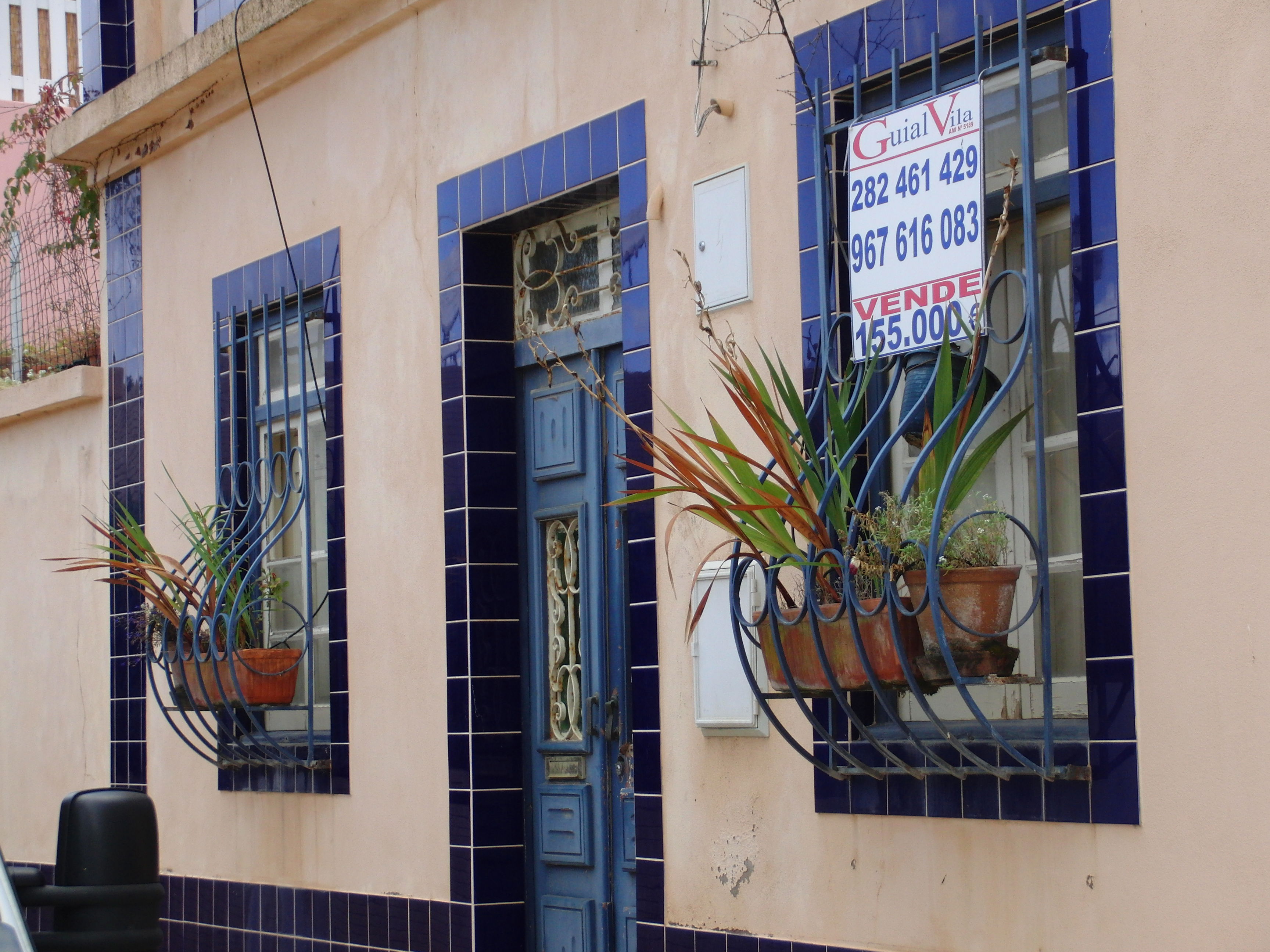 Casas y calles de Ferragudo, por David Cabrera