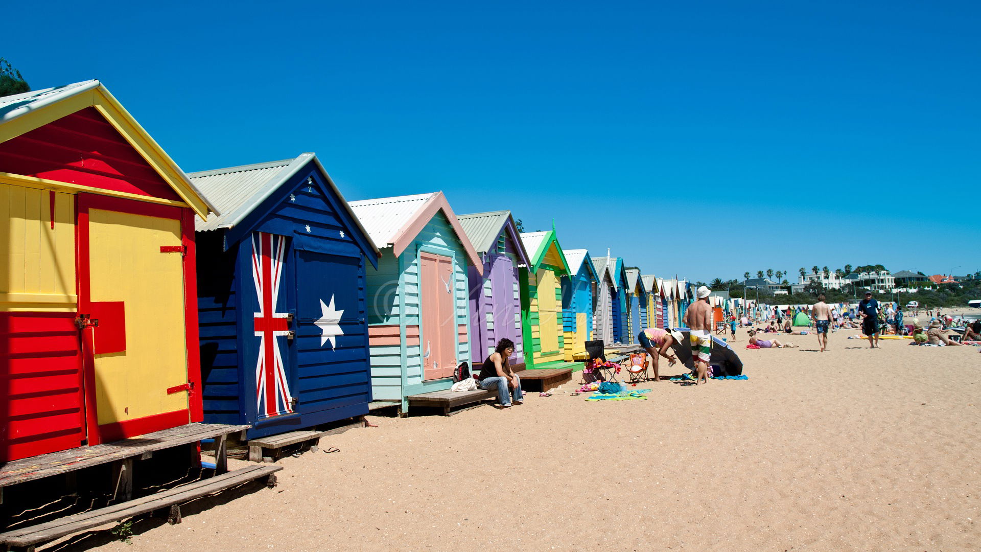 Brighton Bathing Boxes, por Mariana Vozone