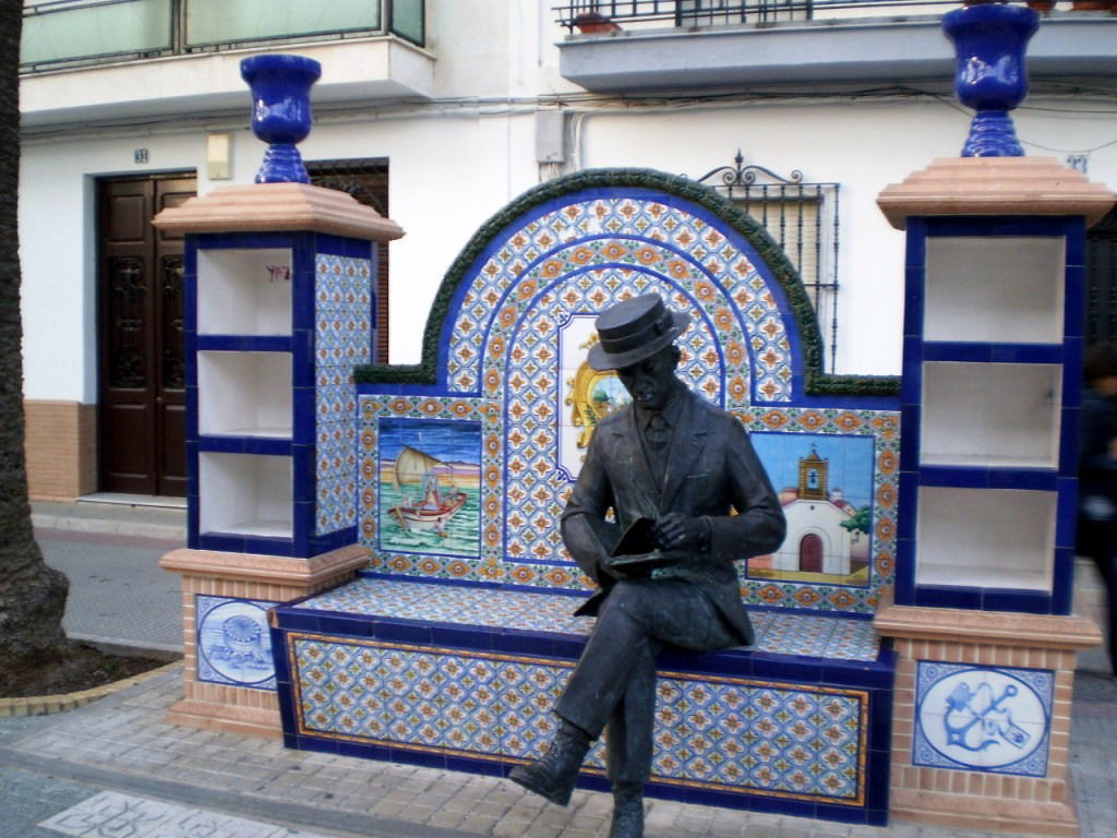 Monumento a los bancos-biblioteca, por Lala