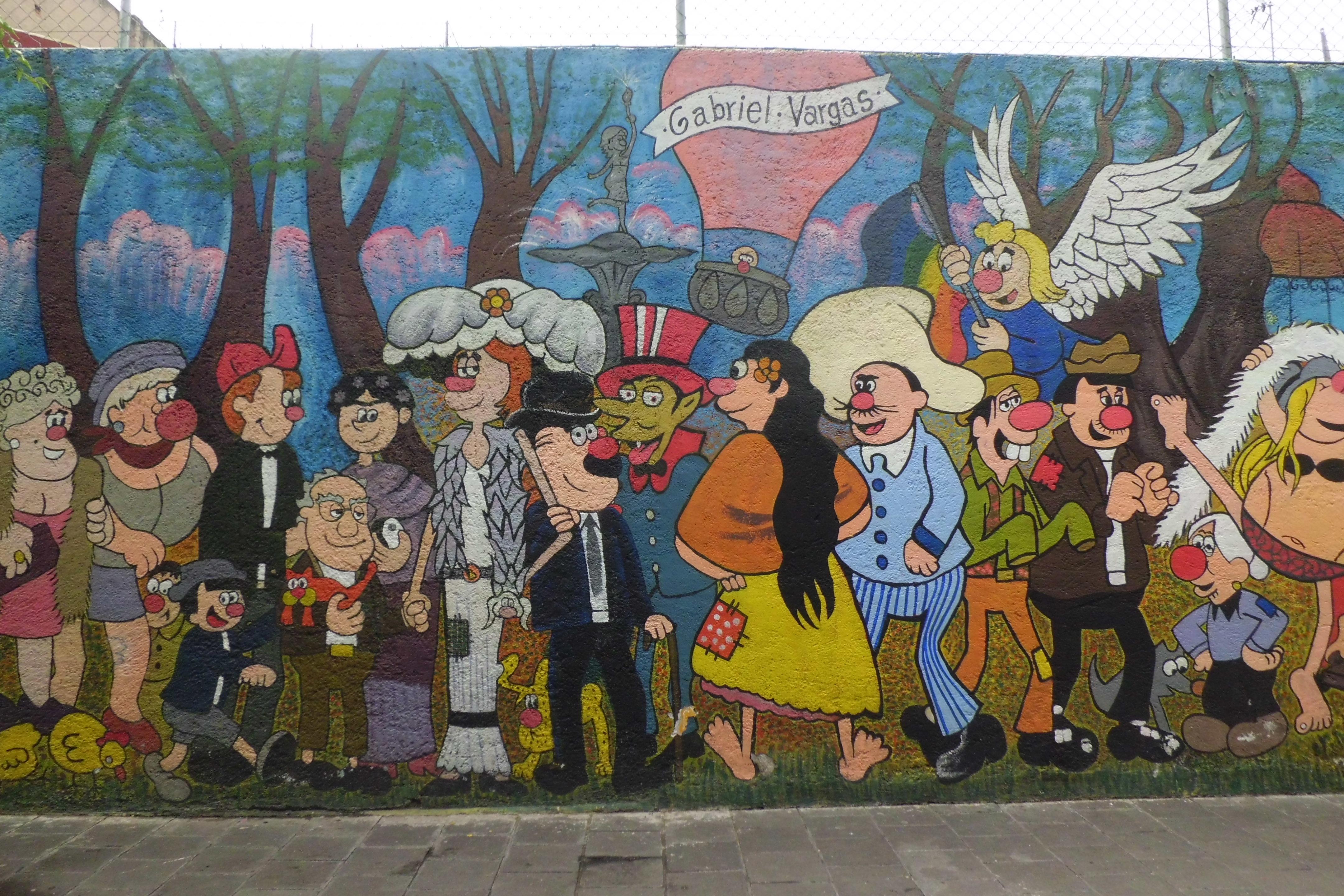 Mural de la Familia Burrón, por Pita Hernandez
