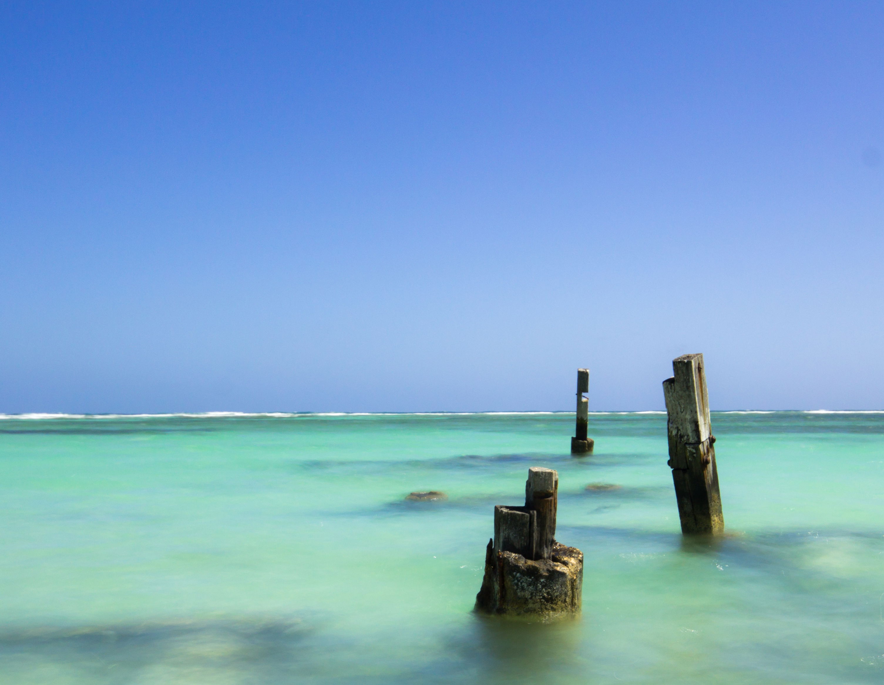 Playa de Mahahual, por Nelson Muriel