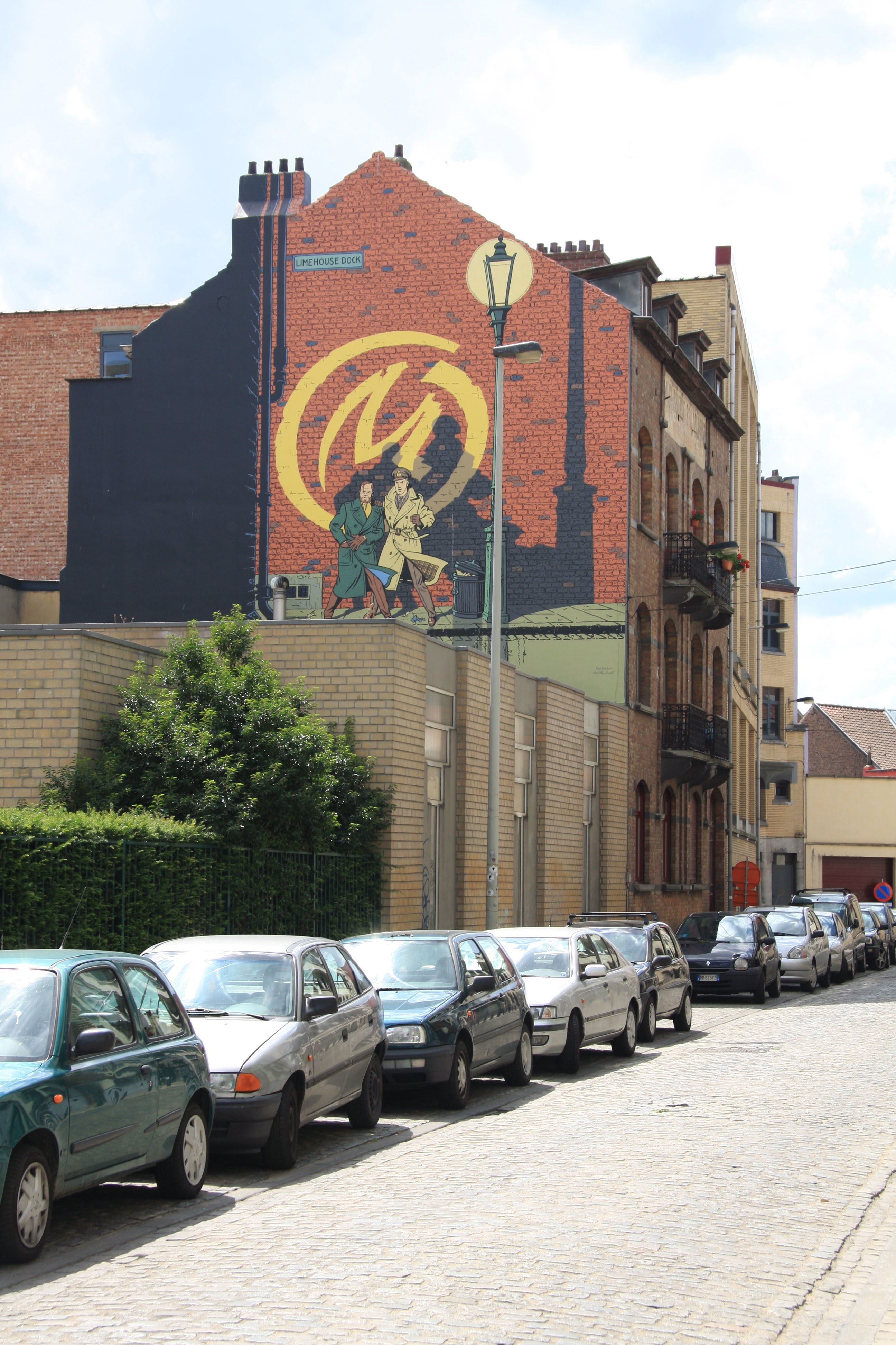 Mural de Blake & Mortimer - Jacobs, por Héctor mibauldeblogs.com