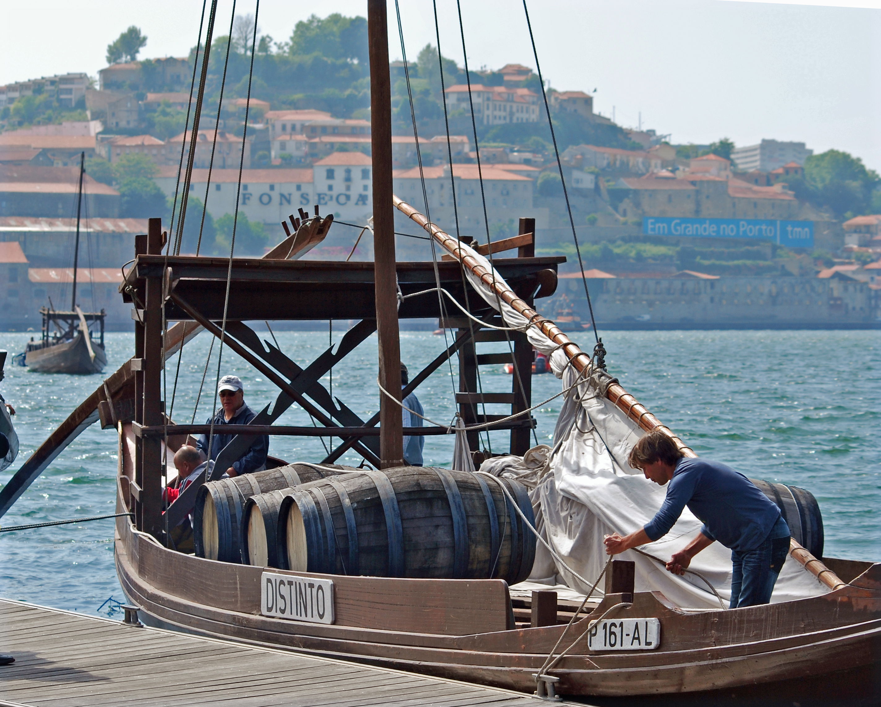 Rabelo en el Douro, por Jocelyne Fonlupt