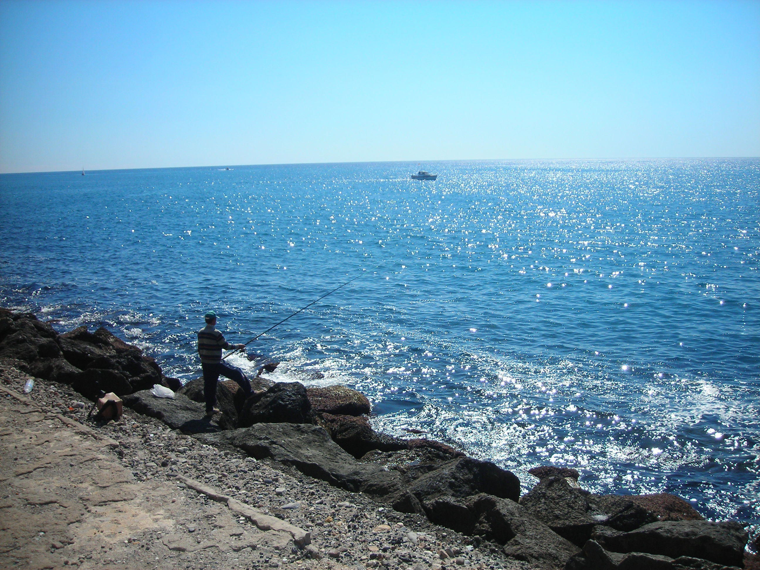 Rompeolas de Águilas, por Mari Trini Giner