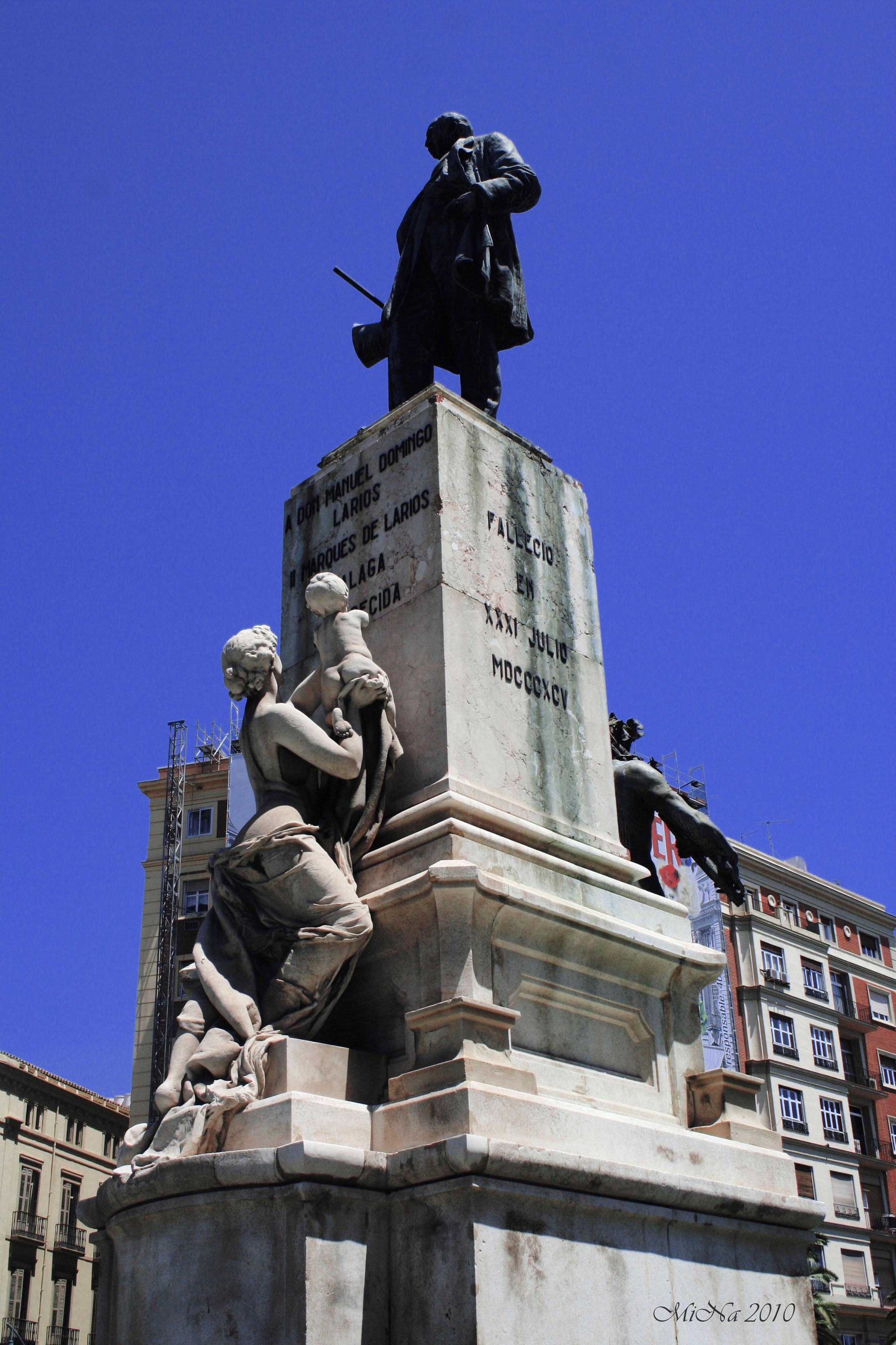 Monumento al Marqués de Larios, por Idaira Jiménez Monzón