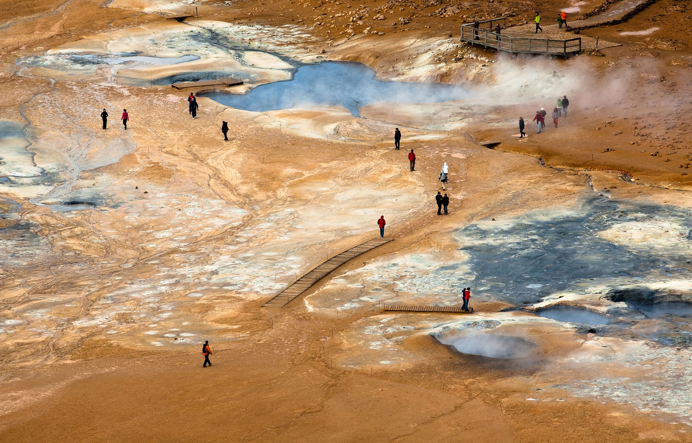 Zona geotermal Namaskard, por Iban Riu Frigula