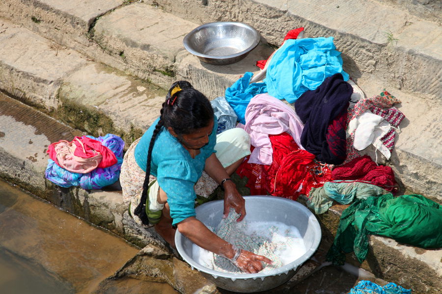 Triveni Ghat, por GERARD DECQ