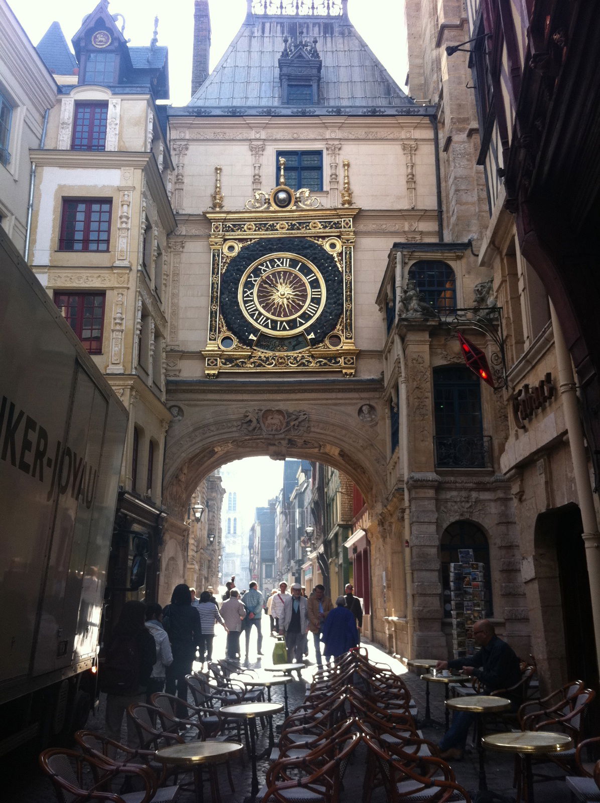 El Gran Reloj de Rouen - Le Gros-Horloge, por ana