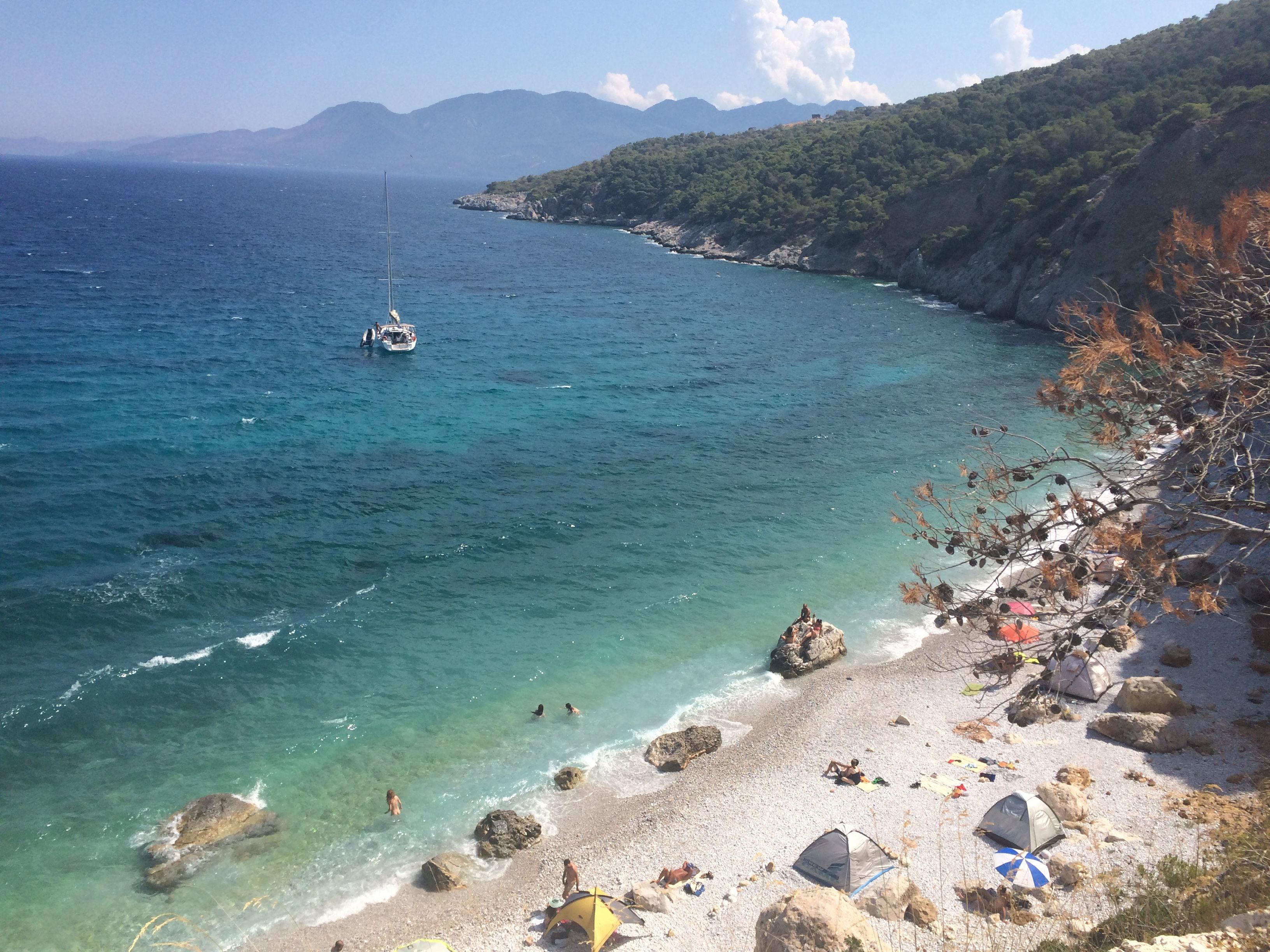 Plage d'Halakiada, por Coline