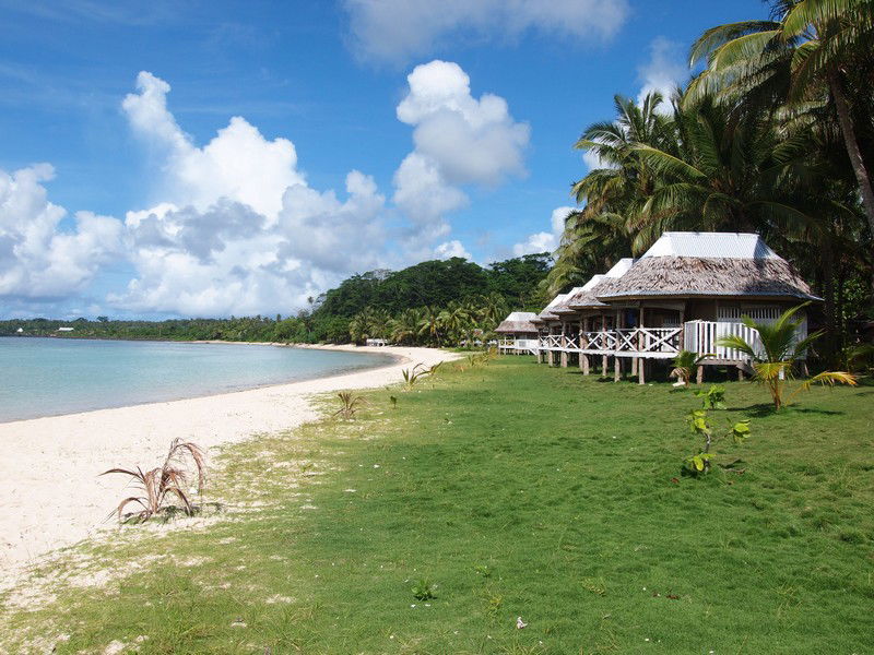 Hotel Tanu beach fales, por Carlos Olmo