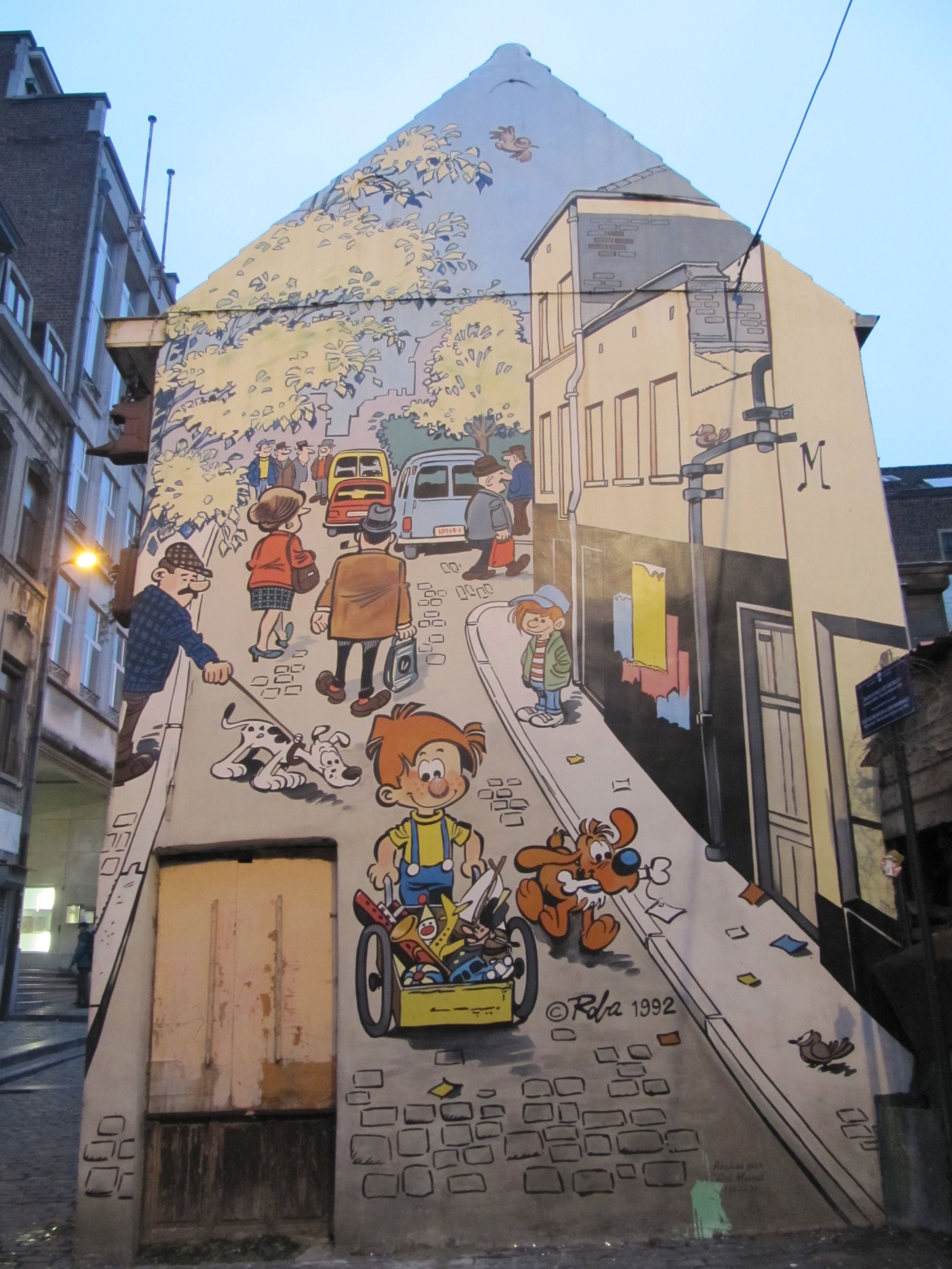 Mural de Boule et Bill - Roba, por Héctor mibauldeblogs.com