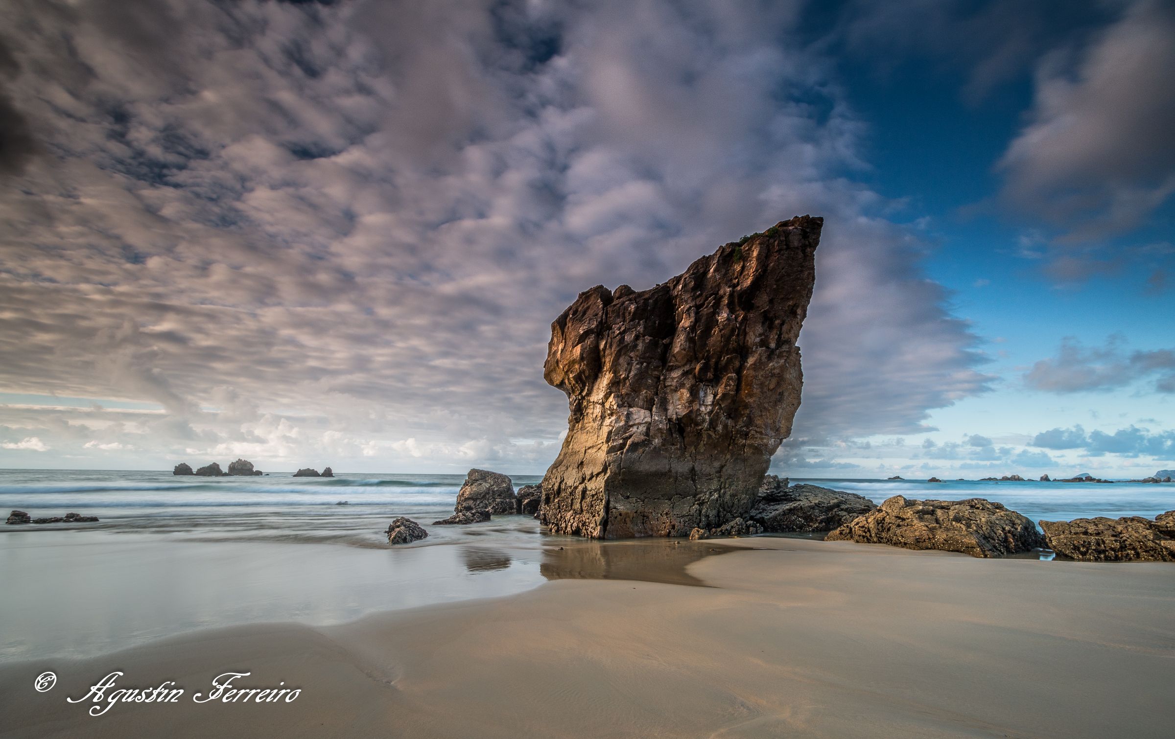 Playa de Aguilar, por Agustin Ferreiro Abelairas