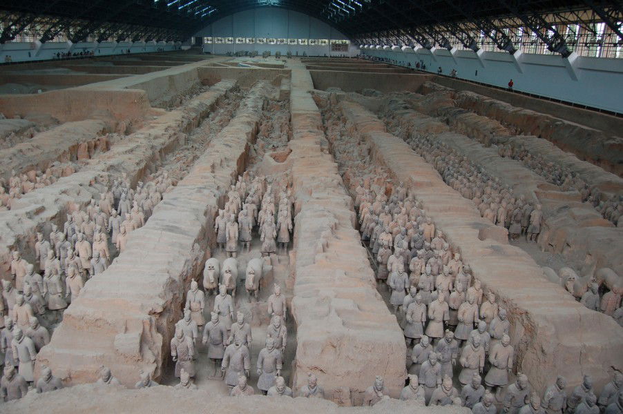 Mausoleo de Qin Shi Huang, por francois