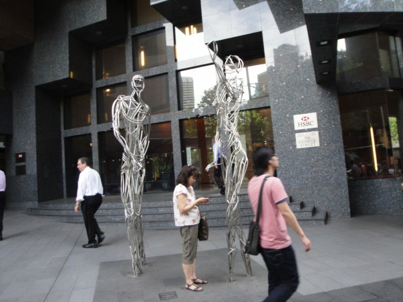 Estatua HSbC, por Valérian Prud'hom