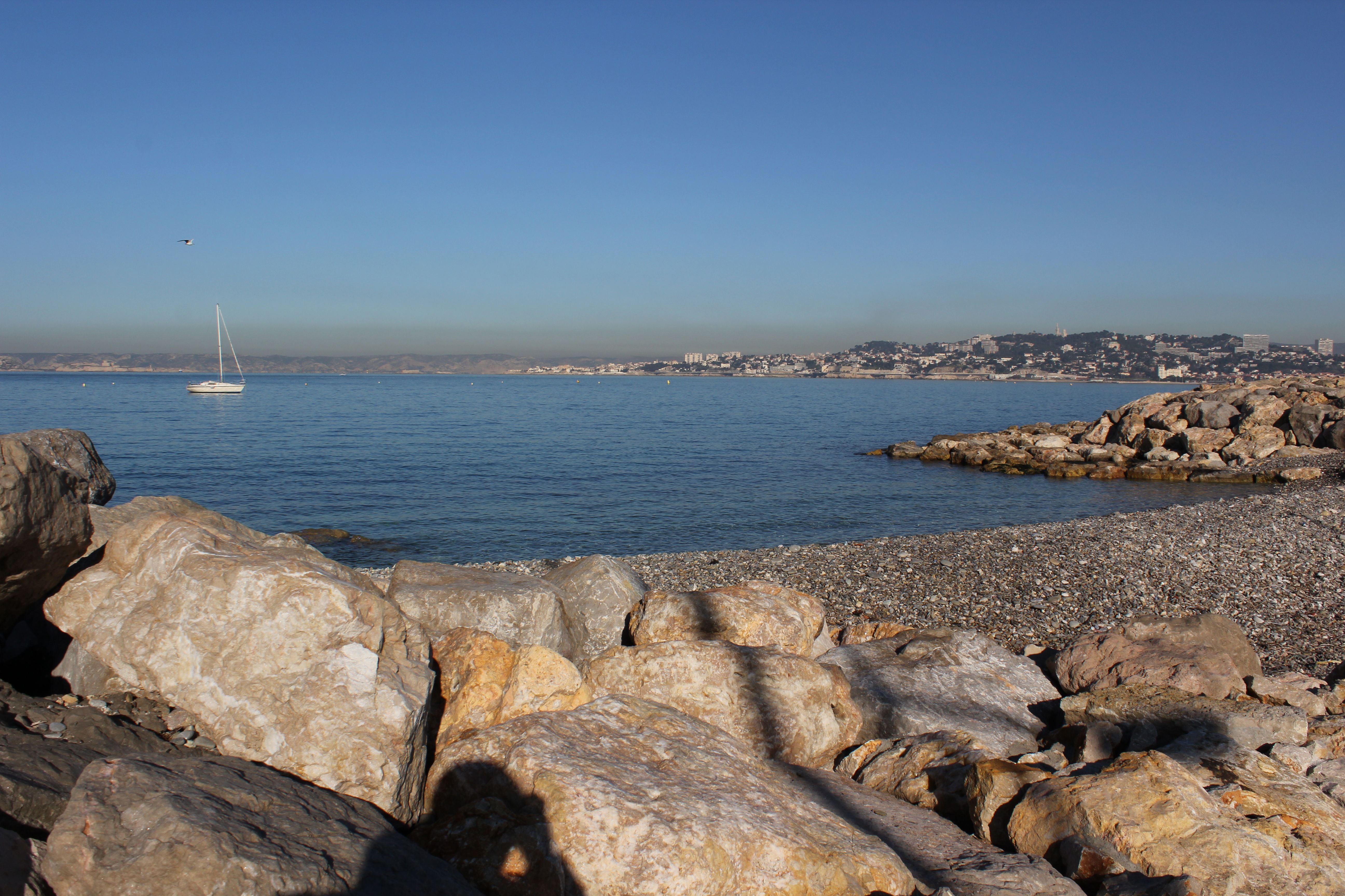 Playa la pointe rouge, por Antoine