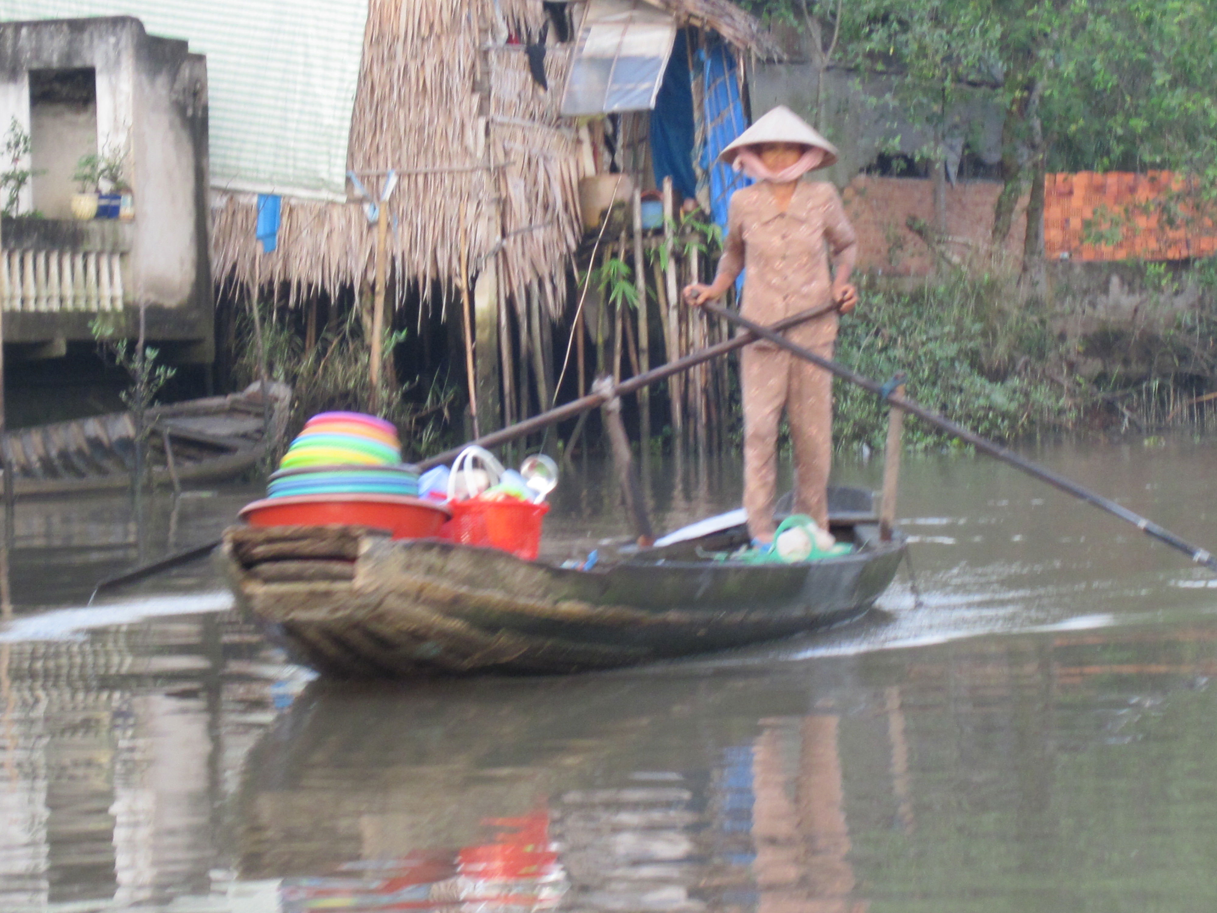 Mercado flotante en el Delta del Mekong, por DieSeL